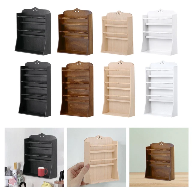 Miniature Cabinet Furniture Bookshelf Stand Display Shelves Bookshelf Rack Wood