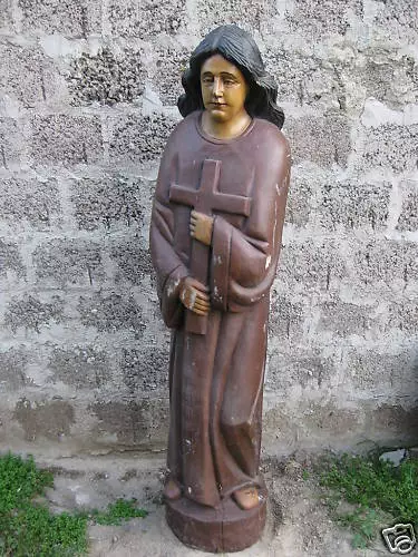 Heiligenfigur Heiliger Johannes Höhe145cm Jesus Schnitzerei Volkskunst Holz