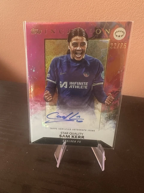 TOPPS INCEPTION 23/24 Sam Kerr Auto /75 Chelsea £34.00 - PicClick UK