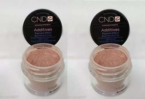 2 CND ADDITIVES Nail Color Powder Pigment BLUSH BRONZE FROST Rose Gold .15oz NEW