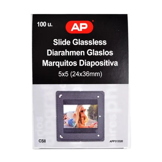 Slide Mounts CS II Glassless 5x5 (24x36cm) Box of 100 mounts