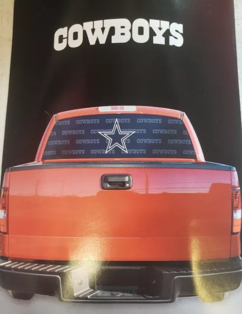 Dallas Cowboys NFL truck/ SUV TEAM WINDOW FILM (home shield)