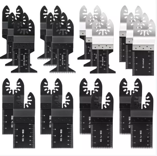 20PCS Lames de Scie Oscillantes Professionnelles Universels Pour Bois Métal,