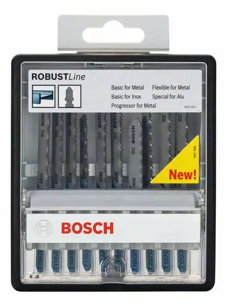Bosch 10tlg. Robust Line Stichsägeblatt-Set Metal Expert T-Schaft 2