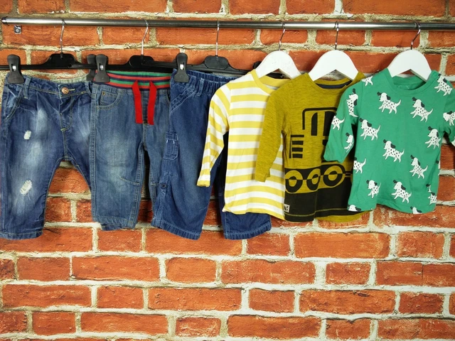 BABY BOY BUNDLE AGE 6-9 MONTHS NEXT ZARA etc LONG SLEEVE TOP T-SHIRT JEANS 74CM
