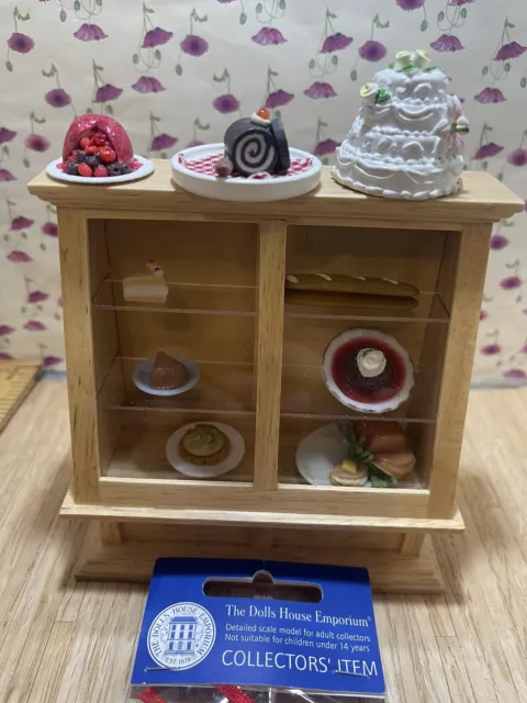 Dolls House Emporium shop Counter Unit & Deli Food Cake Mix Lot 1.12th