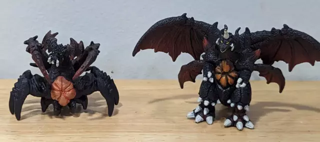 Lot of 2 - 2002 Godzilla Mini Pack of Destruction Destroyah & Aggregate Crab