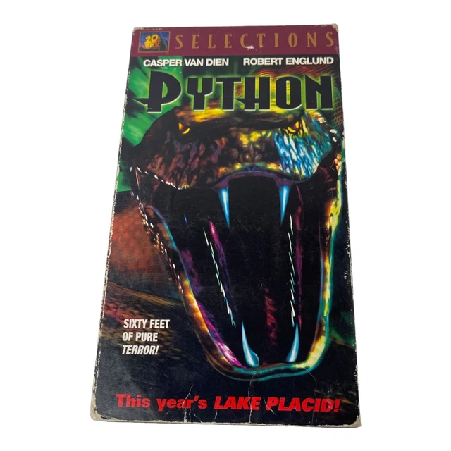PYTHON (VHS, 2001) Used Thriller Robert Englund Terror vintage video ...