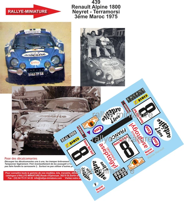 Solido Renault 17 TS N°6 Rallye Du Maroc 1972 - Bleue, 1/43, Rare