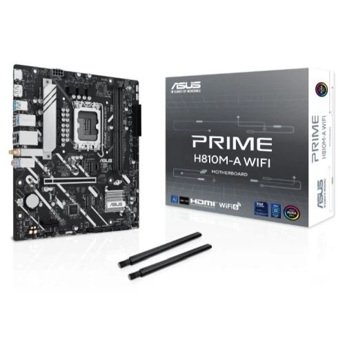 ASUS Prime H810M-A-CSM Scheda Madre MATX - Intel H810, LGA 1851, DDR5, PCIe 4.0, 2xM.2, USB 10Gbps - 2