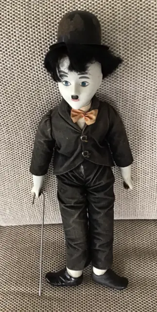 Charlie Chaplin Vintage Doll Porcelain hands, feet & head 18"