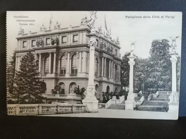 Cartolina Torino Esposizione 1911 Padiglione della Citta' di Parigi A1746