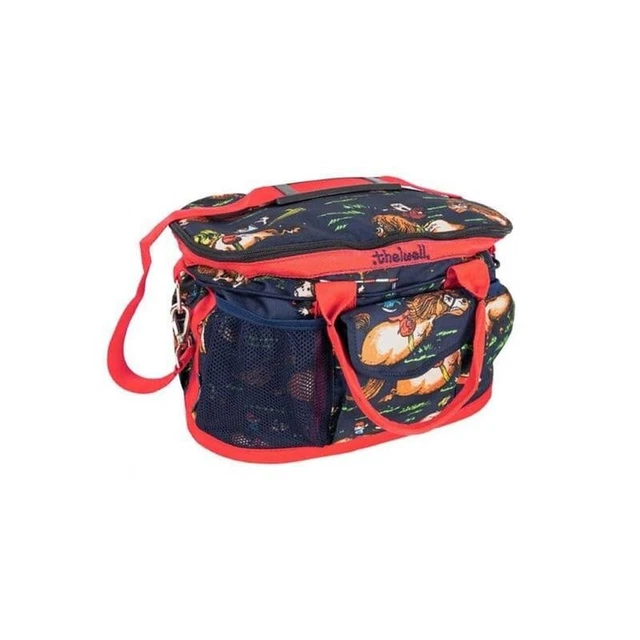 Grooming Bag Thelwell by Hy Equestrian Thelwell Collection in Navy & Red