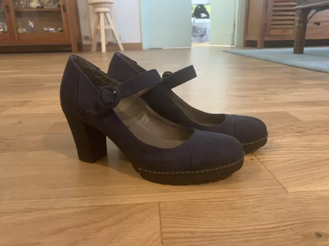 Scarpe Donna Blue Tacco 8cm n.36 “Mercante Di Fiori”