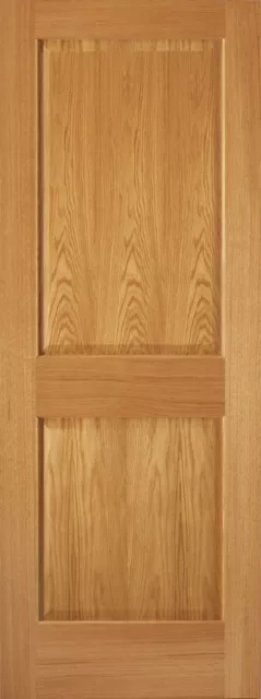 Red Oak 2 Panel Square Raised Panel Stain Grade Solid Core Interior Wood Doors