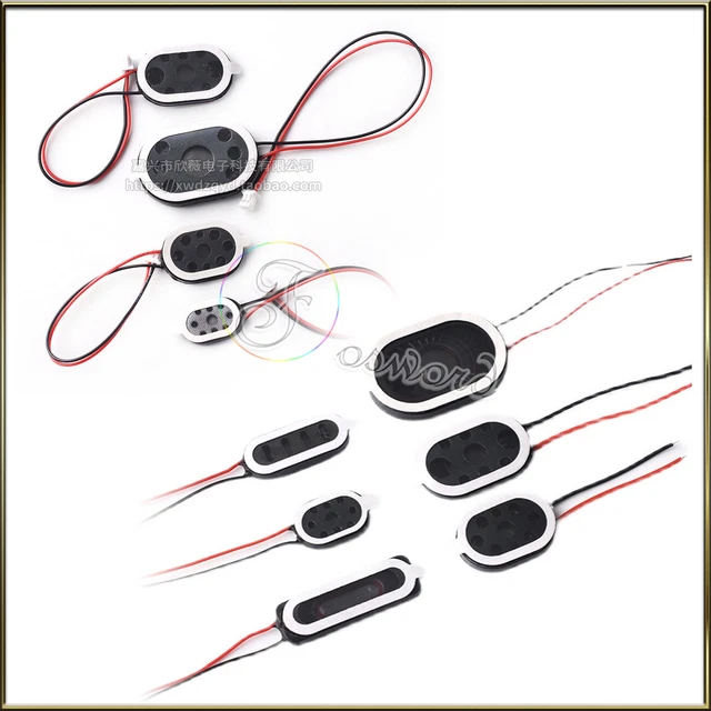 ROBİZ Hoparlör 1W 8ohm 14x20mm 8cm Kablolu Mini Speaker Ses Müzik Amfi Ürün Müze Otomobil