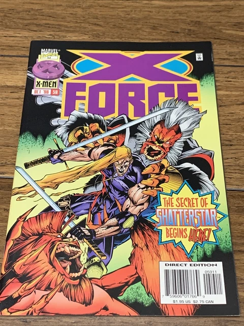 X-Force No. 59 Oct 1996 The Secret Of Shatterstar Marvel Comics Comic Book