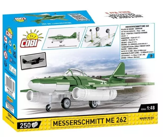 Cobi World War II Messerschnitt ME 262 Toys 250 Pieces