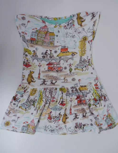 T-shirt abito da ragazza oilily età 10 anni manica corta stampato