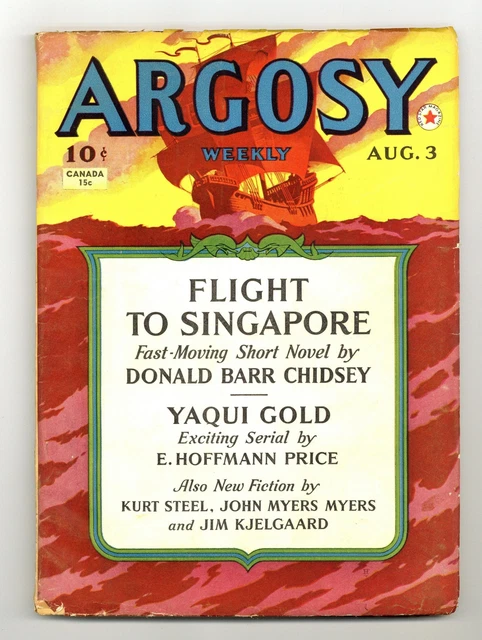 Argosy Part 4: Argosy Weekly Aug 3 1940 GD/VG 3.0