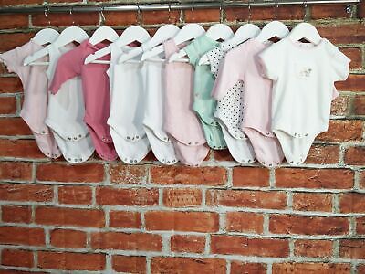 Baby Girl Bundle Aged 0-3 Months Next M&S Gap Etc Bodysuit Vest Pink Spotty 62Cm