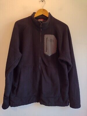 Men's The North Face Black Fleece Size Large L TNF Full Zip Sherpa Pile Lined