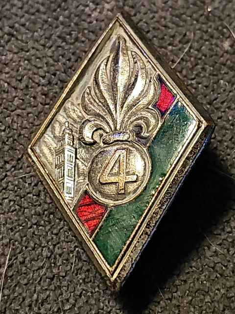 INSIGNE LEGION ETRANGERE Retirage Flamme Béret 4° Rei Sahara Algerie