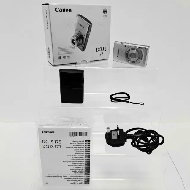 Canon IXUS 175 Digital Camera Compact Zoom 20MP Photography MA33