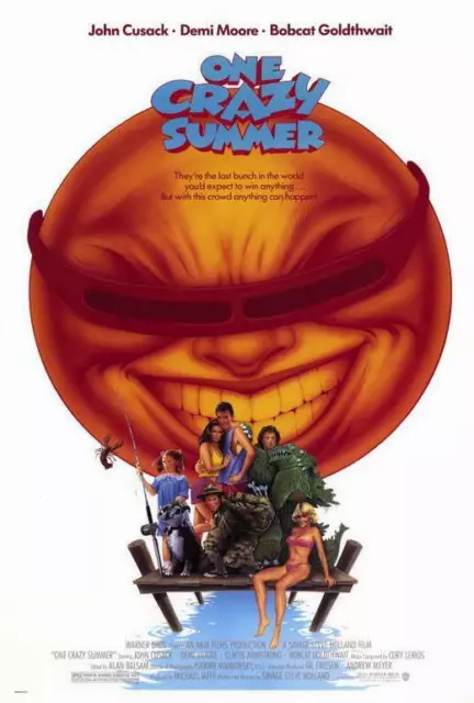 ONE CRAZY SUMMER Movie POSTER 27 x 40 John Cusack, Demi Moore, A