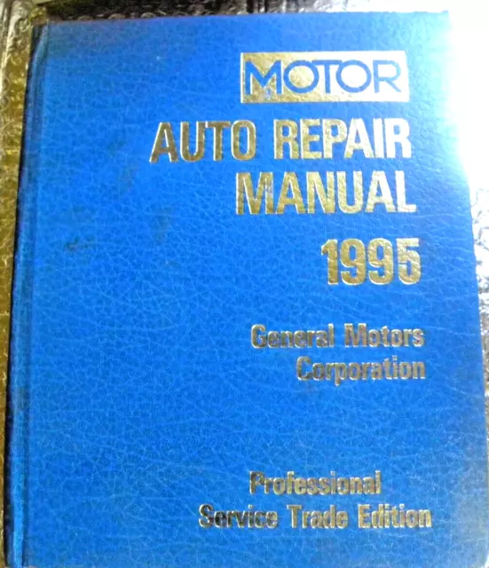 Motor 1992-1995 GM General Motors Professional Service Trade Auto Repair Manual