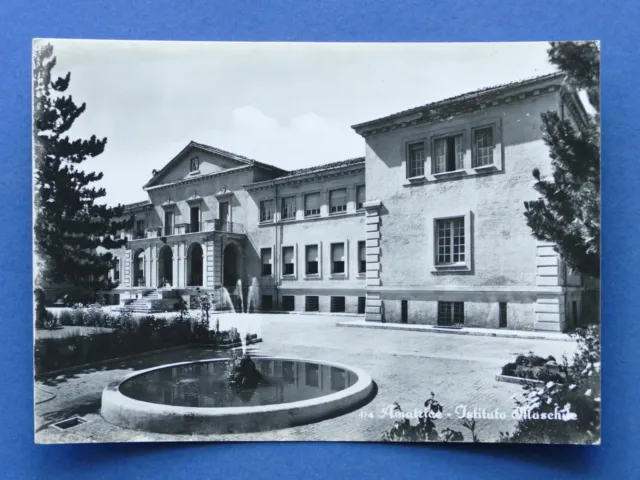 Cartolina Amatrice - Istituto Maschile - 1960 ca..