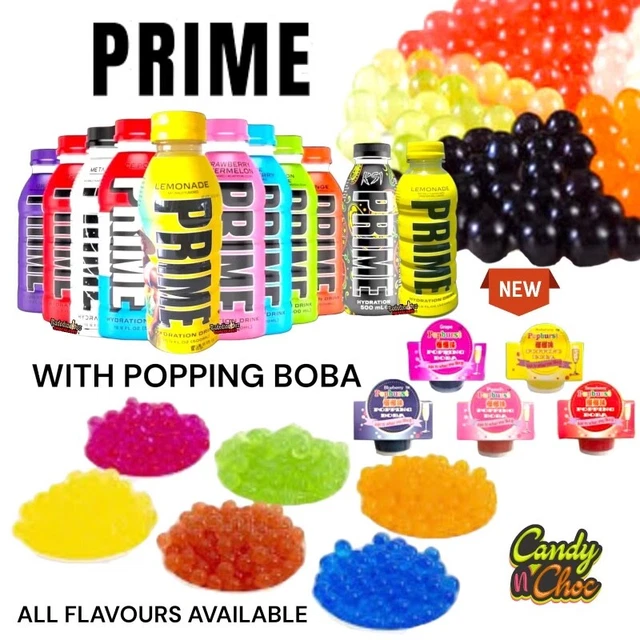 Prime Hydration Drink di Logan Paul & KSI TUTTI I SAPORI USA IMPORTAZIONE & Popping Boba