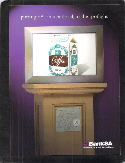 S0301 South Australia Bank SA 2004 Heritage Icons Farmers Union Iced Coffee post