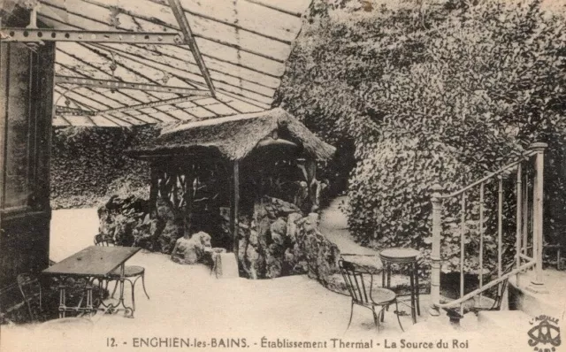 cpa enghien les bains etablissement thermal la source du roi