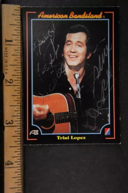 FOLK Singer TRIN LOPEZ (1937-2020) AUTOGRAPH TRADING CARD~