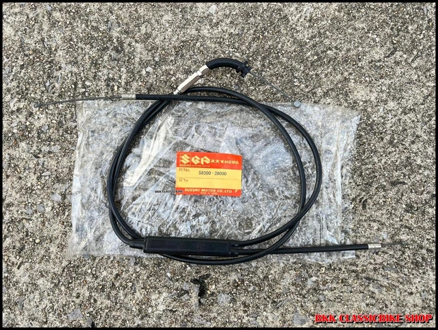 NOS Suzuki Throttle Cable Assy – TS100 TS125 DS100 DS125 (58300-48000, Japan)