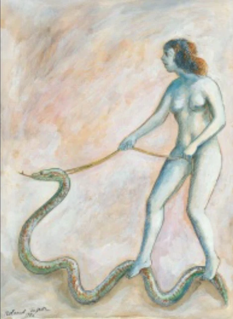 Roland Topor - "Senza titolo" - Tempera