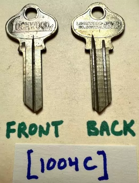 Vintage 1970s 1980s NOS Lockwood key blanks new old stock ILCO 1004C rare