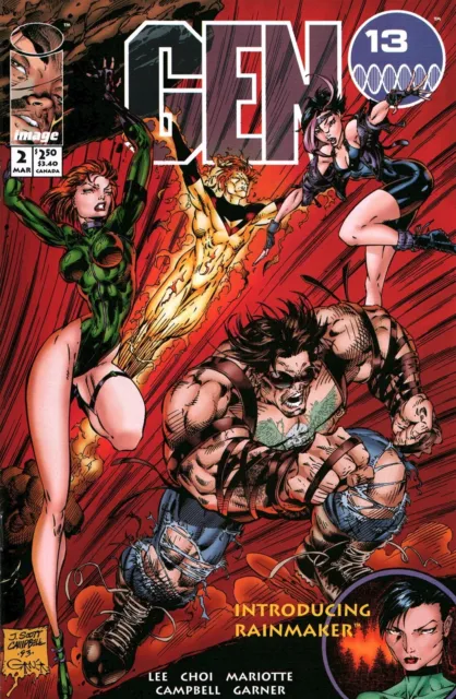 Image Comics Gen 13 Comic Book Issue #2 (1994) High Grade