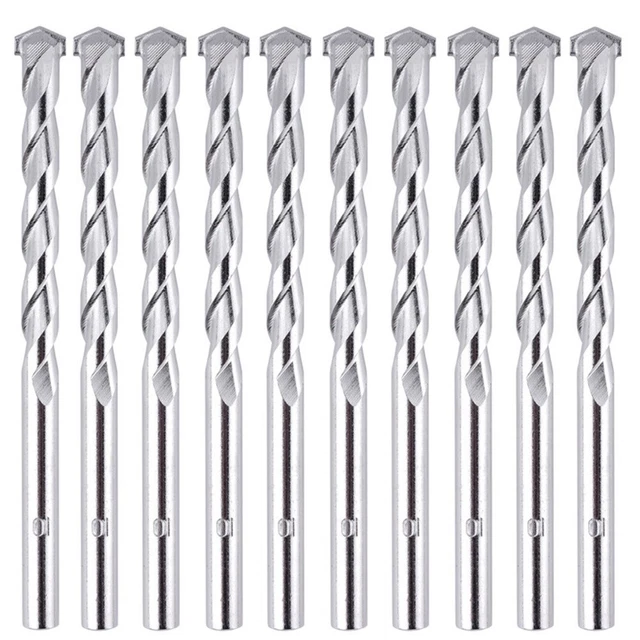 Sturdy Construction 10pcs Multifunction Impact Drill Bit Set for Concrete Wall