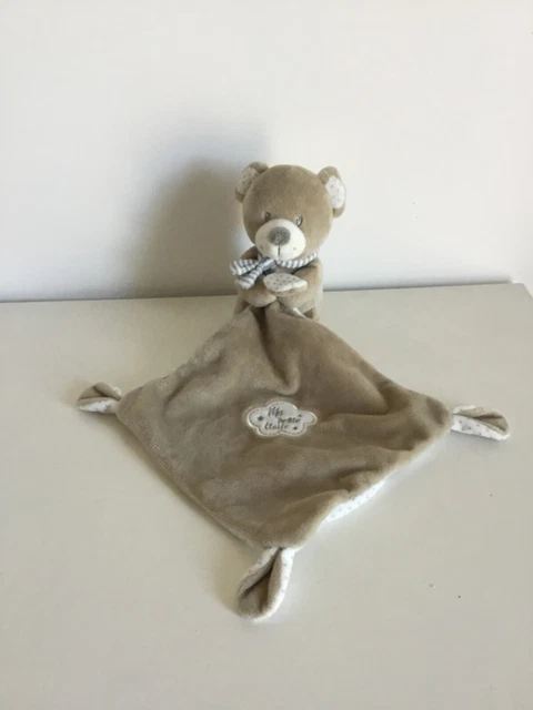 Doudou Peluche Pommette Ours Mouchoir Marron Ma Petite Etoile