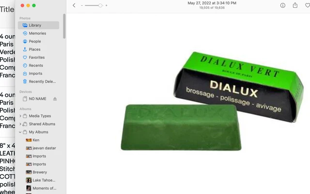 2pcs Of 4ounce French Dialux Paris GREEN Verde Rouge Polish Compound For Silver