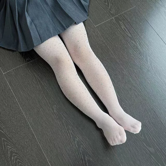 Dot Drill Fish Net Sequin Bottom Socks Fashion Stockings  Girls