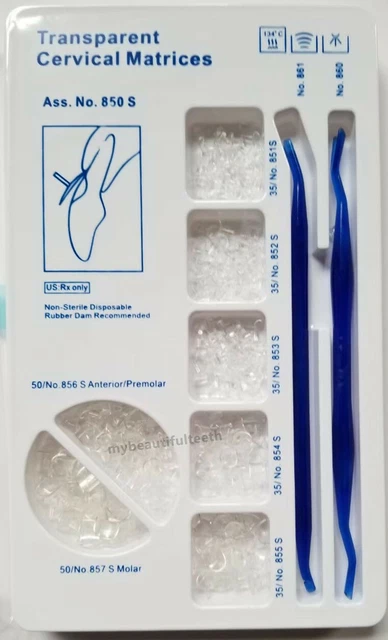 DENTAL TRANSPARENT CERVICAL Matrices Composite Gingival Retractor ...