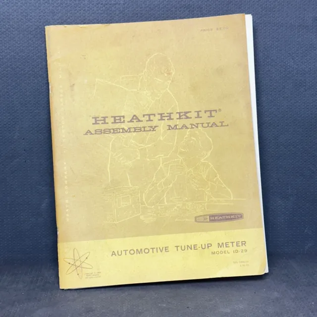 Vintage Heathkit Assembly Manual Automotive Tune Up Meter Model ID-29 1969