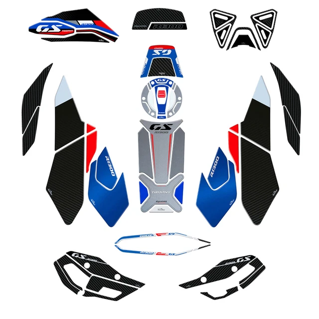 Labelbike 3D Harz-Aufkleber „R1200“ – 2 Stück, Kompatibel Mit BMW GS Motorrädern