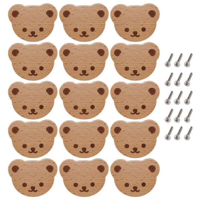 Möbelknöpfe Bär Schubladenknöpfe für Kinder, Kommode, Schubladen, Küche V5P7