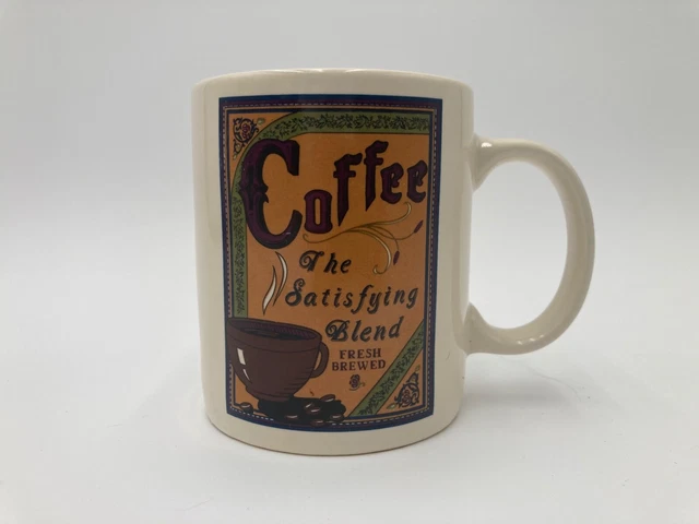 Cook's Bazaar Coffee Mug Vintage "Coffee The Satisfying Blend" Good Condition