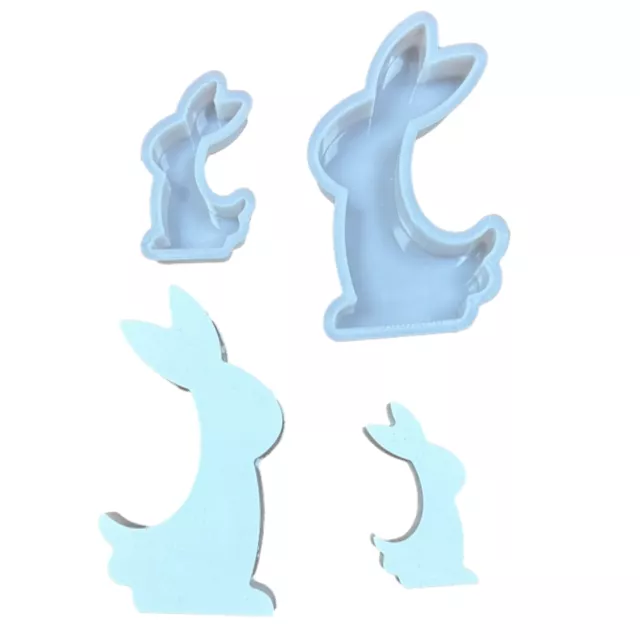 3D Easter Rabbit Silicone Moulds Casting Moulds Rabbits Candle Moulds For