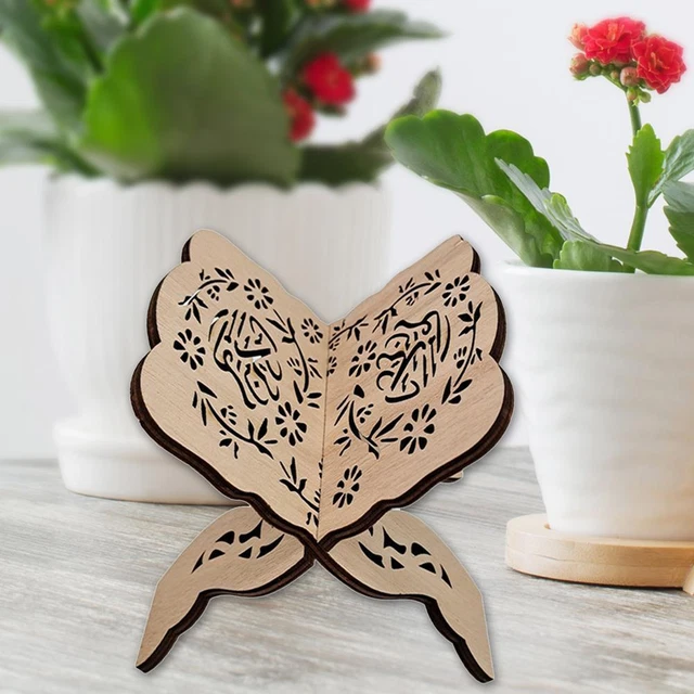 Praktischer Leseständer Aus Holz - Ideal Für Koran, Bibel & Bücher Im Vintage-Design